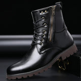 Men Vintage Mid Calf Outdoor Work Style Boots