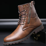 Men Vintage Mid Calf Outdoor Work Style Boots