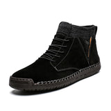 Men's Winter Handmade Stitching Warm Sock Ankle Boots