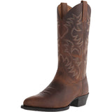 Men Classic Pointed Toe Mid-calf Cowboy Boots