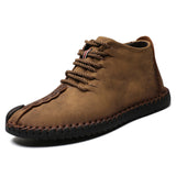 Men's Leather Non-slip Soft Sole Warm Casual Boots