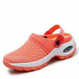 Women's Medium-heeled Casual Sandals Slippers Breathable Mesh Running Shoes