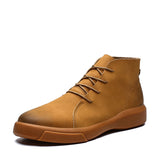 Men Vintage Waterproof Comfort Ankle Leather Boots