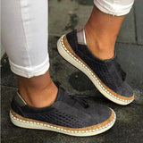 New Women's Autumn Low Heel Round Toe Breathable Sneakers