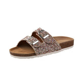 Women's Flip Flop Buckle Slip-On Summer Casual Slippers