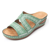 Women's Casual Slope With Embroidered Slippers