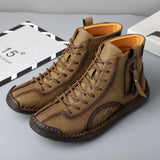 Men's Winter Microfiber Leather Warm Lined Soft Ankle Boots