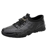 Men's Loafers & Slip-Ons Leather Shock Absorbing Wear Proof Walking Shoes