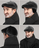 Winter Faux Fur Newsboy Hat