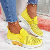 Women's Breathable Slip On Mesh Rhinestone Trainers Shoes