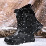 Men's Winter Waterproof High Top Camouflage Anti-Skid Snow Boots