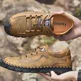 Men's wear-resistant non-slip hiking shoes-Gentryzee