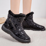 Women's Winter Boots 2021 Fashion Printing Zipper