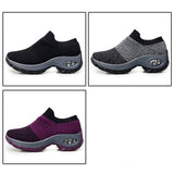 Women's flying knitting shoes, socks, fashion casual shoes