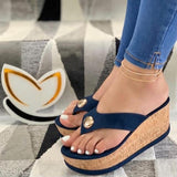 Women's Fashion Slope Heel Slippers