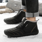 Men's Winter Waterproof Non-slip Trend All-match Warm Snow Shoes