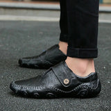 Men's Loafers & Slip-Ons Comfort Shoes Casual Daily Outdoor Leather Non-slipping Walking Shoes