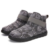 Men's Winter Round Head Thick Warm Plus Velvet Snow Boots