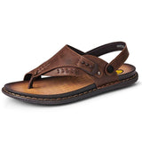 Men's Comfy Soft Clip Toe Casual Two Ways Thong Sandals