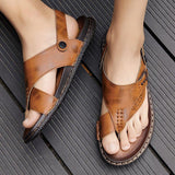 Men's Comfy Soft Clip Toe Casual Two Ways Thong Sandals