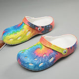 Women Casual Summer Flowers Pattern Comfortable Closed Toe Beach Sandals