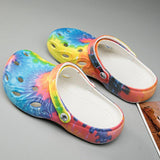 Women Casual Summer Flowers Pattern Comfortable Closed Toe Beach Sandals