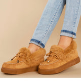 Winter Comfy Suede Casual Fashion Flat Snow Boots