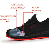 Men‘s Anti-Smashing Protective Construction Safety Work Shoes