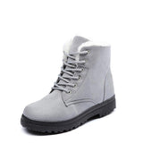 Women Pure Color Warm Winter Snow Boots