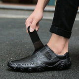 Men's Loafers & Slip-Ons Comfort Shoes Casual Daily Outdoor Leather Non-slipping Walking Shoes